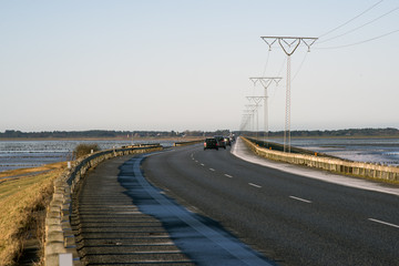 Causeway to the island of Romo