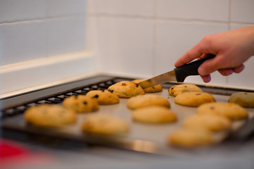 Cookies sortis du four