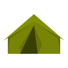 Tourist or a military tent icon isolated