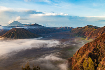 Tengger caldera at Semeru National Park, East Java, Indonesia.