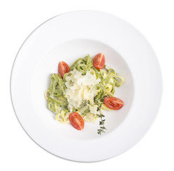 Fettuccini with cheese.