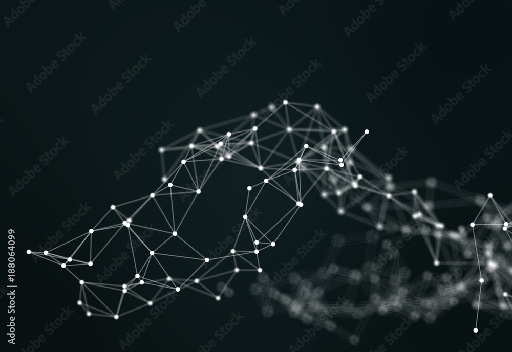 Poster image of abstract connected dots