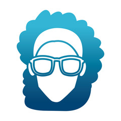 Faceless woman with glasses icon vector illustration graphic design