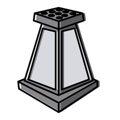 Salt shaker bottle icon vector illustration graphic design