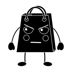 shopping bag angry emoji icon image