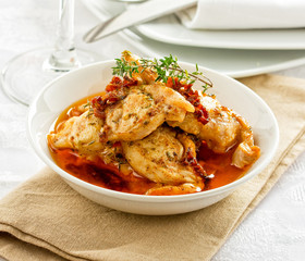 Spicy fried chicken dish