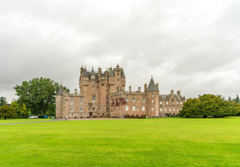 Castle of Glamis in the highlands of Scotland