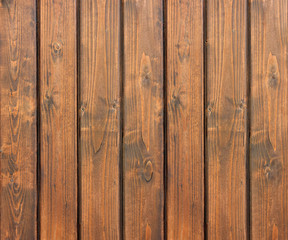 Obraz premium Wood texture, a wall of planed and painted boards.