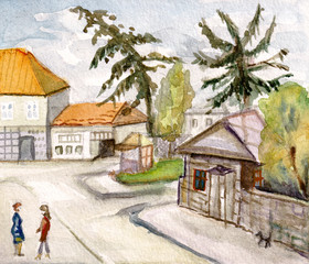 Narrow street of Batumy