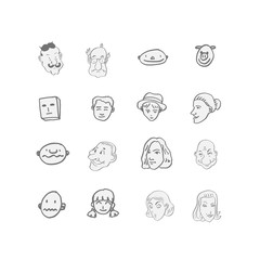 얼굴의 표정 / 손으로 그린 이모티콘 모음
