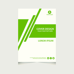 Annual report, flyer, presentation, brochure. Front page, book cover layout design. Design layout template in A4 size . Annual report cover template