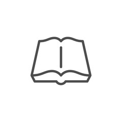 Book line icon