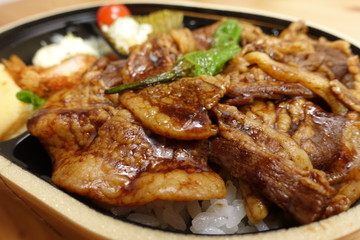 Black Iberian pork japanese bento