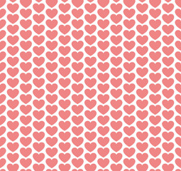 Hand drawn vector illustration with cute hearts. Geometric Seamless Pattern.