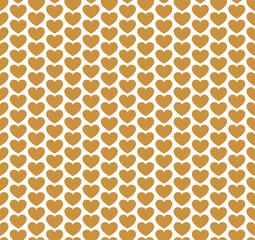 Hand drawn vector illustration with cute hearts. Geometric Seamless Pattern.