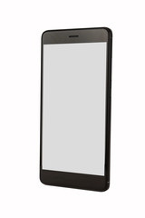 Black isolated smart phone