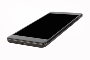 Black isolated smart phone