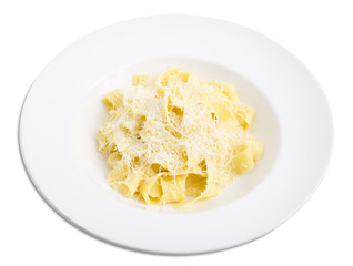 Fettuccini with parmesan.