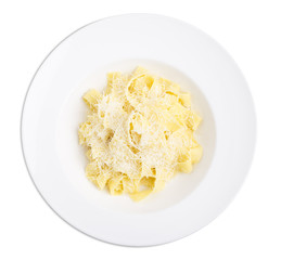 Fettuccini with parmesan.
