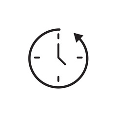 Clock icon Vector illustration, EPS10.