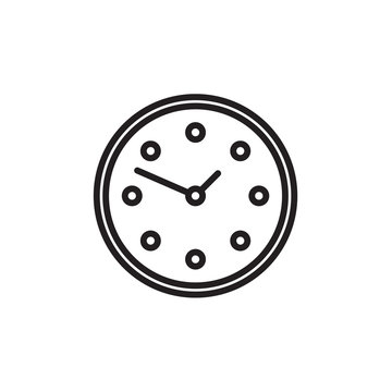 Clock icon Vector illustration, EPS10.