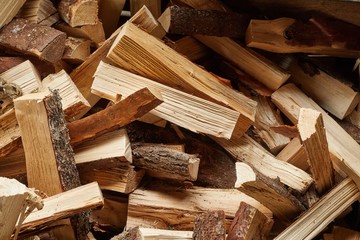 Wood Pile Closeup