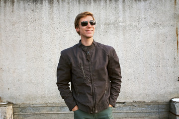 stylish handsome young man