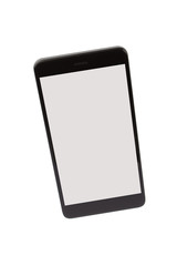 Black isolated smart phone