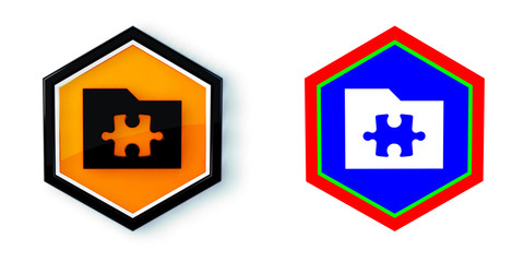 Ikona sześciobok 3D sześciokąt