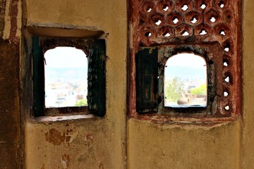 Windows of Hawa Mahal