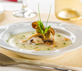 Creamy mushroom soup