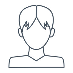Obraz premium Man avatar profile icon vector illustration graphic design