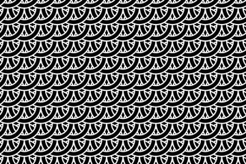 Simple circular background - black and white - vector circle pattern