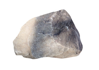 Big granite rock stone, isolated on white background.rock stone isolated on white background.