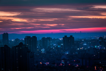 Fototapeta premium Rainbow Dawn Ulsan South Korea