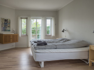 Interior from a Scandinavian home, sleeping room
