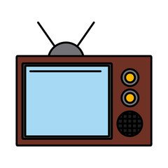 Old tv symbol icon vector illustration graphic design