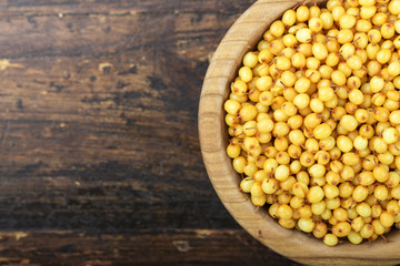 sea-buckthorn in a plate