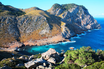 Naklejka premium Cala Figuera on Majorca Island, Balearic Islands, Spain