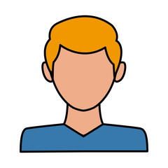 Man avatar profile icon vector illustration graphic design