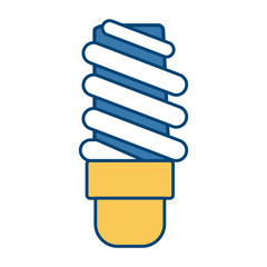 Spiral bulb light icon vector illustration graphic design