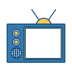 Old tv symbol icon vector illustration graphic design
