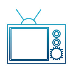 Old tv symbol icon vector illustration graphic design