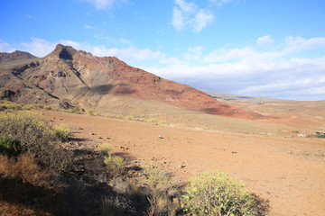 Fototapeta na wymiar Volcanic landscape on Gran Canaria Island, Canary Islands, Spain