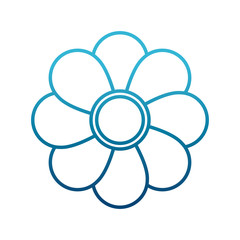 Flower round symbol icon vector illustration graphic design