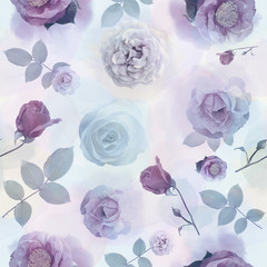 seamless   pattern with roses
