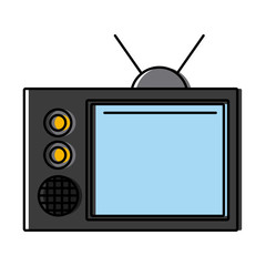 Old tv symbol icon vector illustration graphic design