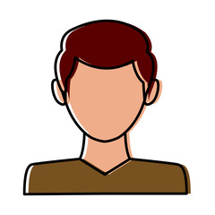Man avatar profile icon vector illustration graphic design