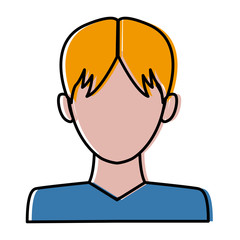Man avatar profile icon vector illustration graphic design
