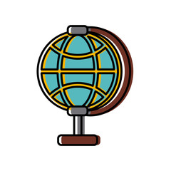 Global sphere symbol icon vector illustration graphic design